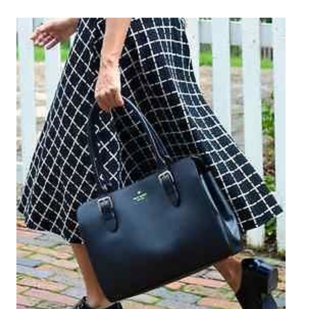 Kate Spade Black Satchel with Gold Hardware - Picture 6 of 7